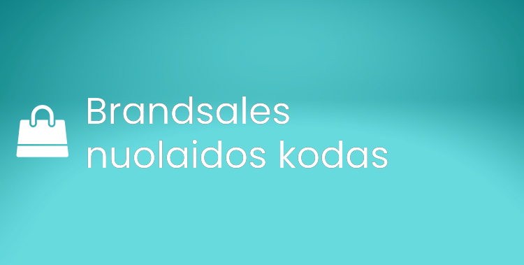 Brandsales nuolaidos kodas