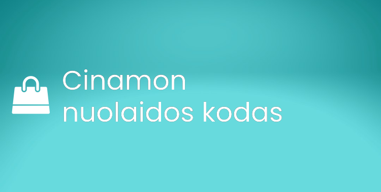 Cinamon nuolaidos kodas