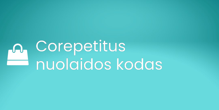 Corepetitus nuolaidos kodas