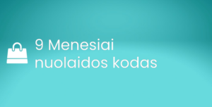 9 Menesiai nuolaidos kodas