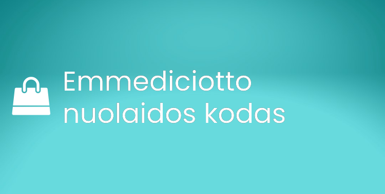 Emmediciotto nuolaidos kodas