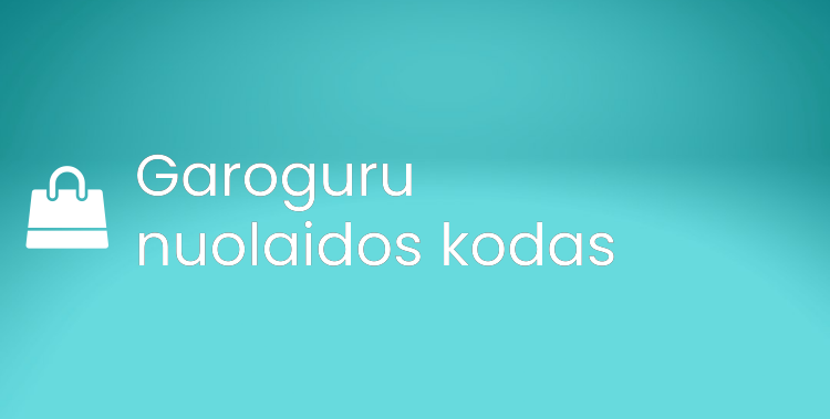 Garoguru nuolaidos kodas