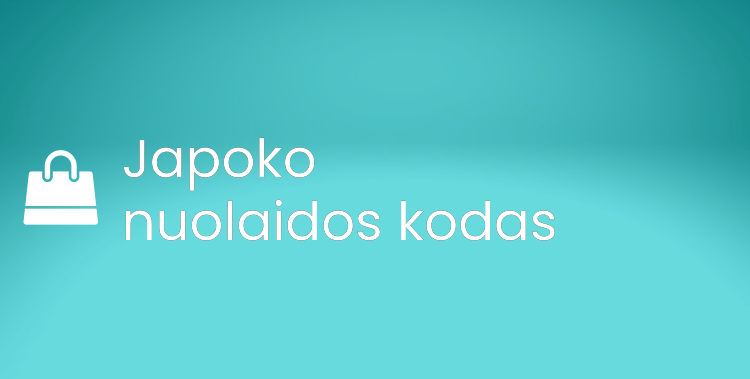 Japoko nuolaidos kodas