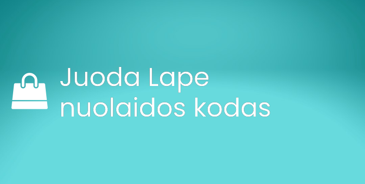 Juoda Lape nuolaidos kodas