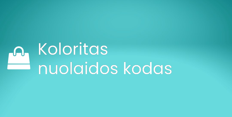 Koloritas nuolaidos kodas