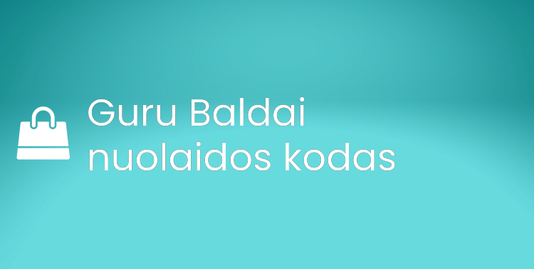 Guru Baldai nuolaidos kodas