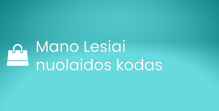 Mano Lesiai nuolaidos kodas