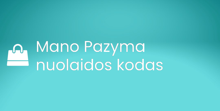 Mano Pazyma nuolaidos kodas