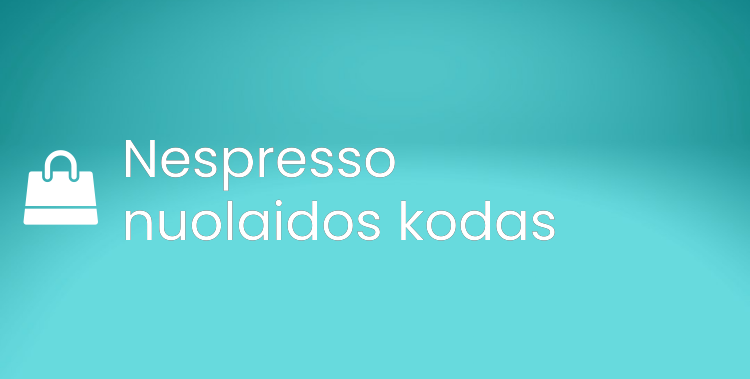 Nespresso nuolaidos kodas