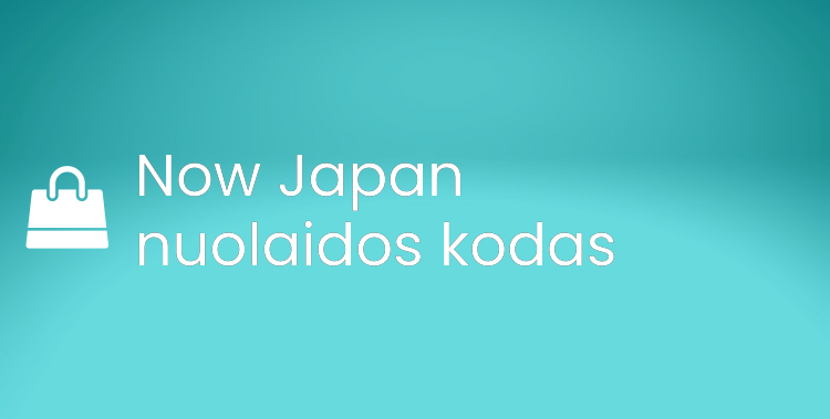 Now Japan nuolaidos kodas