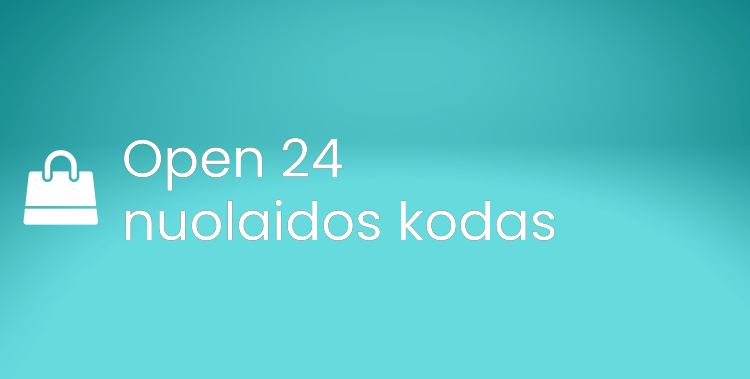 Open 24 nuolaidos kodas