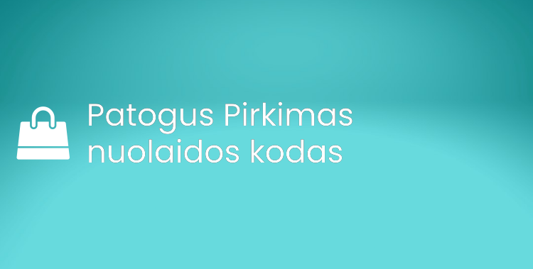 Patogus Pirkimas nuolaidos kodas