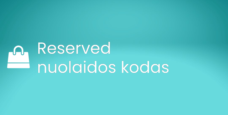 Reserved nuolaidos kodas
