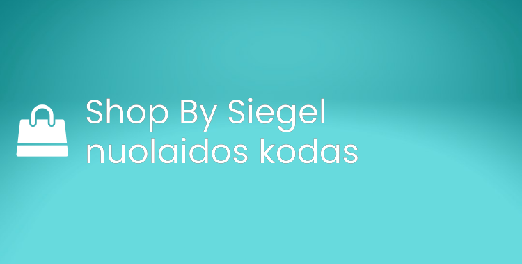 Shop By Siegel nuolaidos kodas