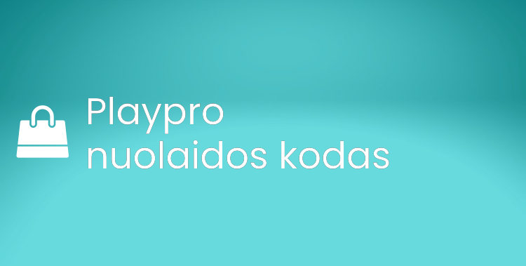 Playpro nuolaidos kodas