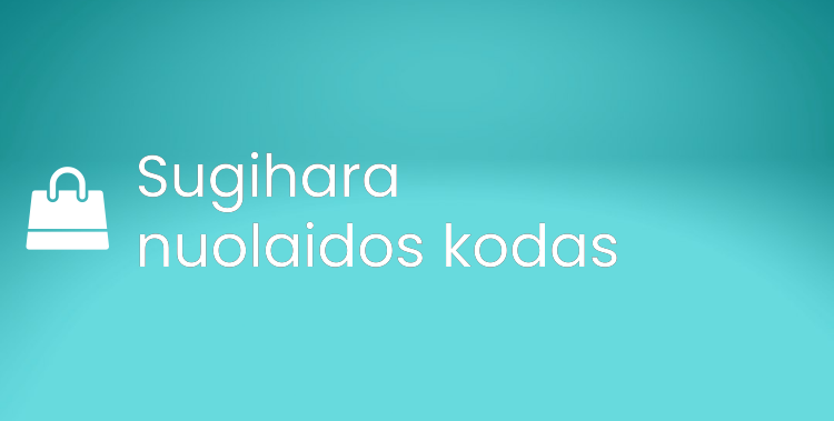 Sugihara nuolaidos kodas