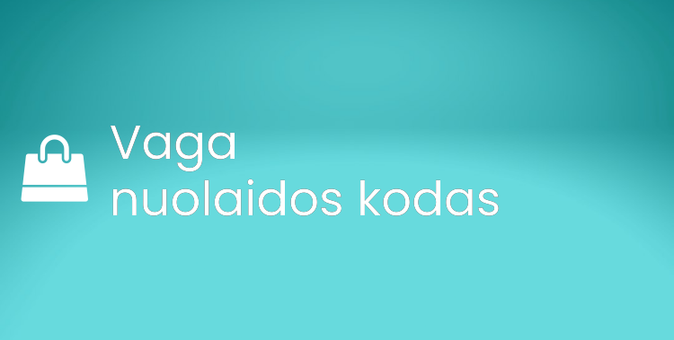Vaga nuolaidos kodas
