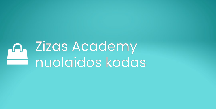 Zizas Academy nuolaidos kodas