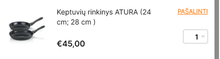 Rinkinys krepšelyje už 45,00 €