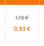 Krepšelyje 0,83 €
