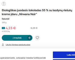 Produkto kaina 4,23 €